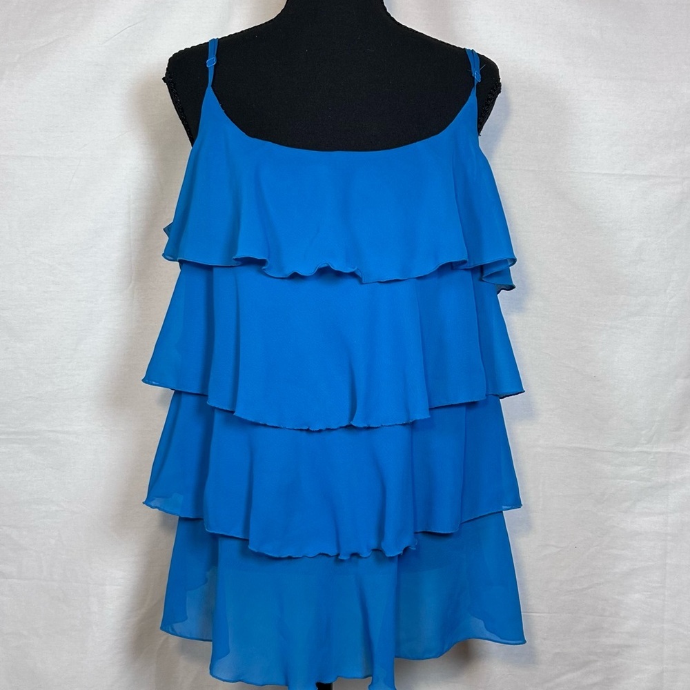 GAP Royal Blue Tiered Ruffle Camisole